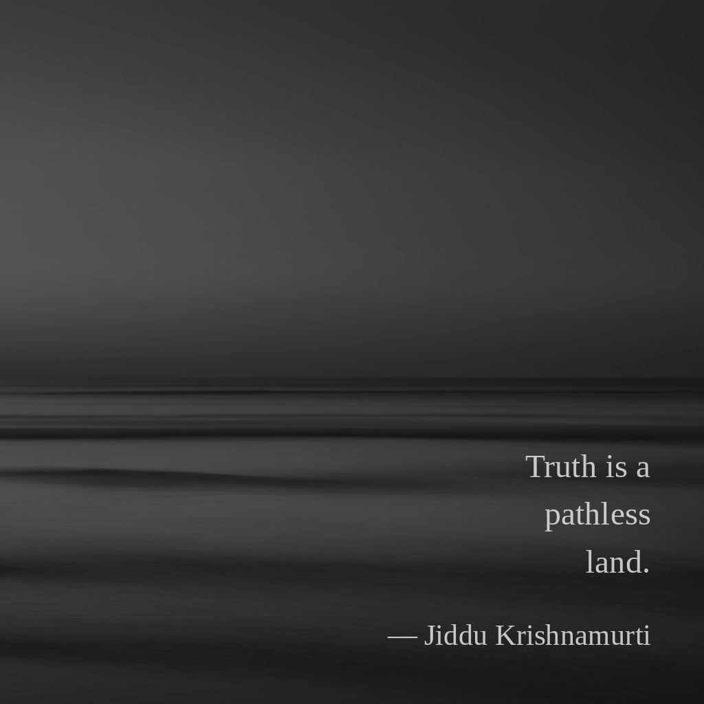 Truth is a pathless land - Standup Historian